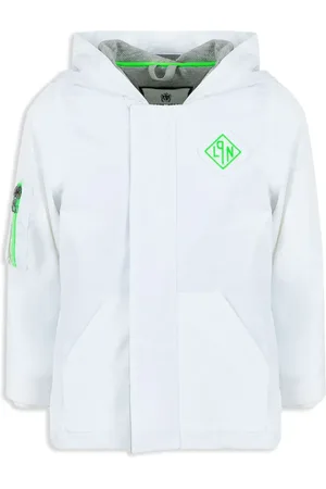 Lapin House Embroidered-logo rain jacket