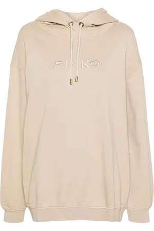 Pinko Skype logo-embroidered hoodie