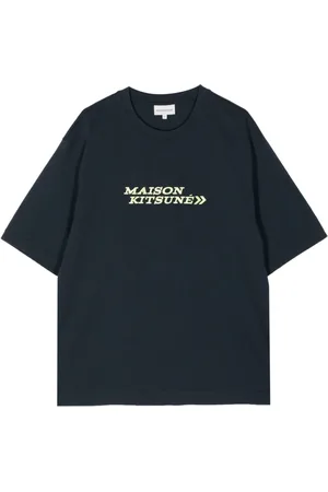 Maison Kitsuné Logo-embroidered cotton T-shirt