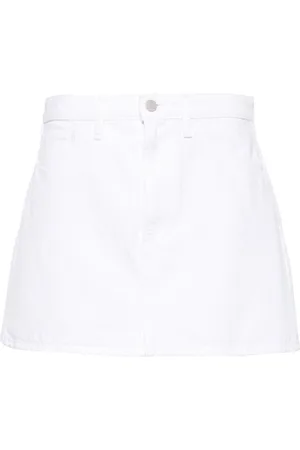 3x1 A-line denim miniskirt