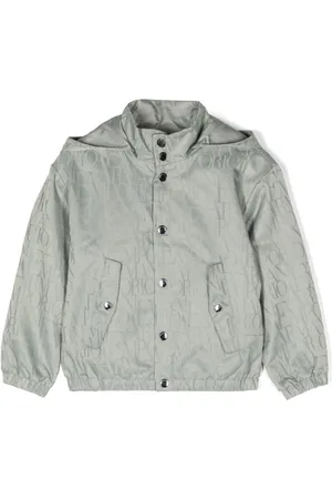 Emporio Armani Reversible logo-jacquard hooded jacket