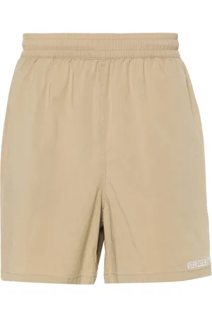 Represent Logo-embroidered bermuda shorts