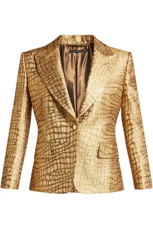 Tom Ford Snakeskin-effect woven blazer