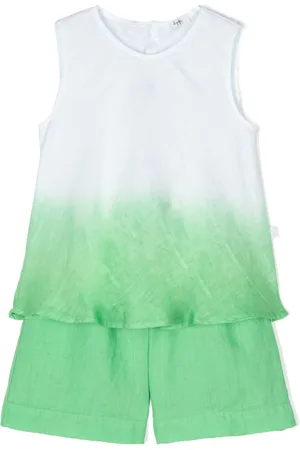 Il gufo Chambray ombré shorts set