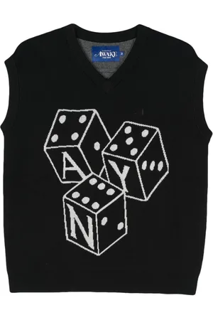 AWAKE NY Dice logo-jacquard vest