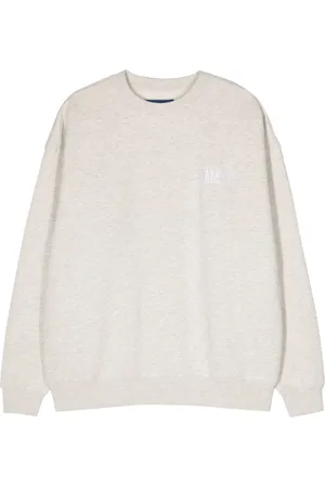 AWAKE NY Logo-embroidered mélange sweatshirt