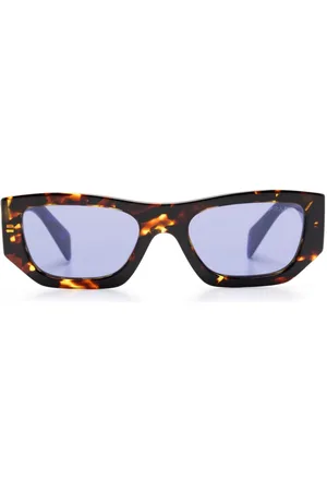 Prada Tortoiseshell rectangle-frame sunglasses
