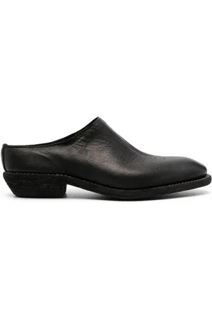 GUIDI Slip-on leather mules