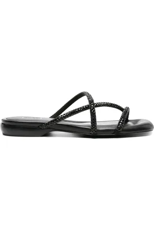 Ash Rubis crystal-embellished slides
