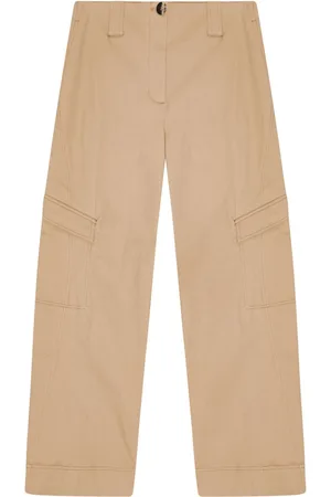 Ganni Mid-rise cargo trousers