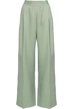 Stockholm Surfboard Club Logo-waistband palazzo pants