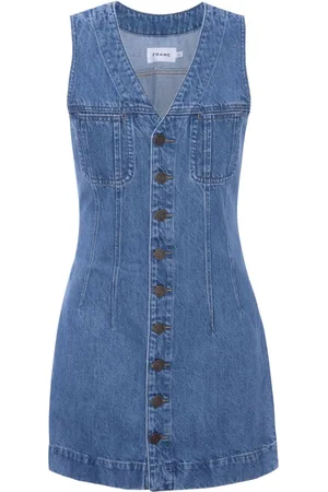 Frame Sleeveless Trucker denim mini dress