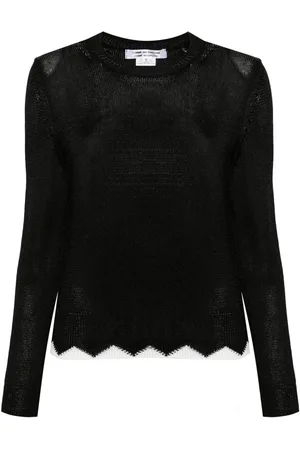 Comme des Garçons Contrasting-trim jumper