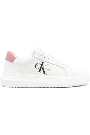 Calvin Klein Logo-print leather sneakers