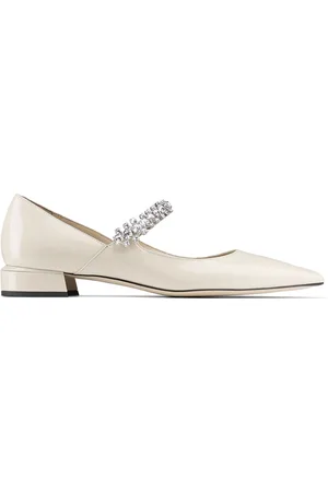 Jimmy Choo Bing crystal-strap ballerina shoes