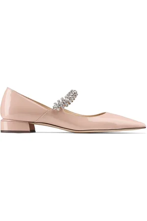 Jimmy Choo Bing crystal-strap ballerina shoes