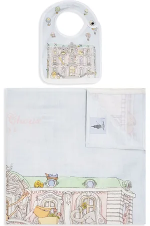 Atelier Choux Monceau Mansion-print blanket set