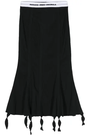Natasha Zinko Long John ribbed cotton skirt