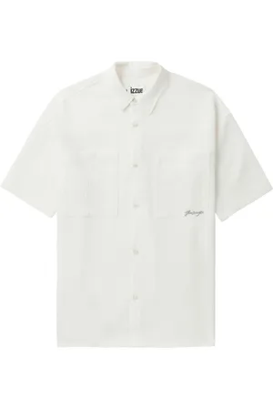 Izzue Logo-print crepe shirt