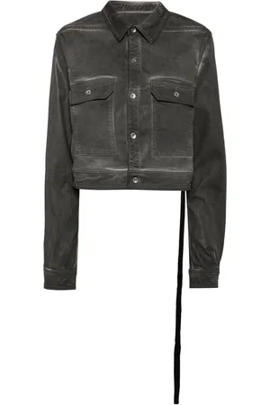 Rick Owens Cape-sleeve denim jacket
