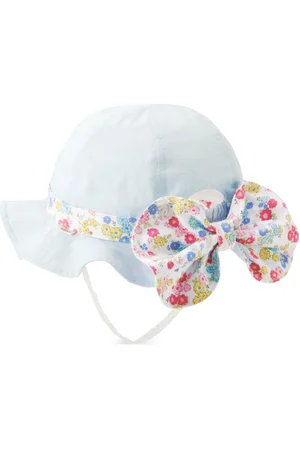 Miki House Floral-print sun hat