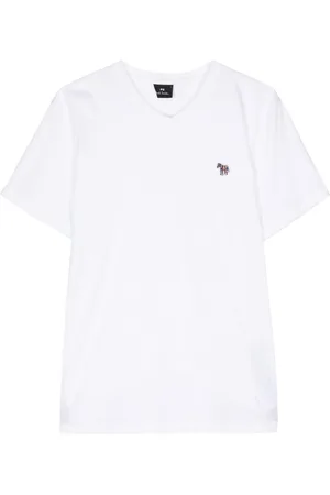 Paul Smith Zebra-patch organic-cotton T-shirt