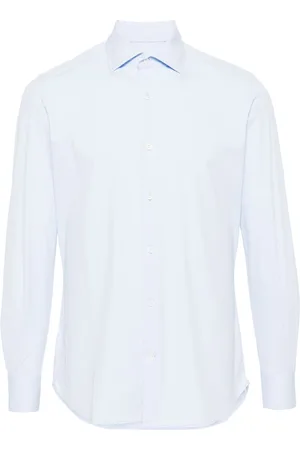Glanshirt Long-sleeve stretch-jersey shirt