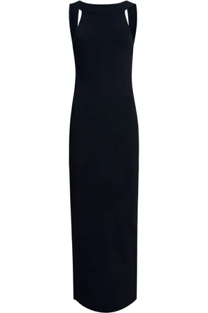 Khaite Media open-back midi dress