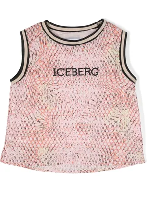 Iceberg Snakeskin-print cotton tank top