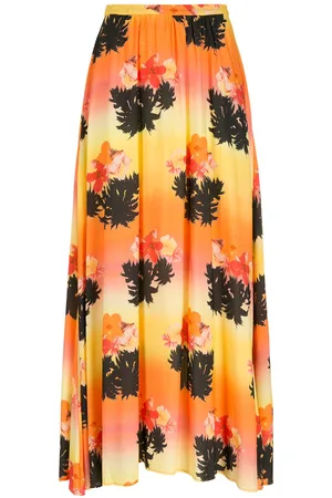 AMIR SLAMA Printed long skirt