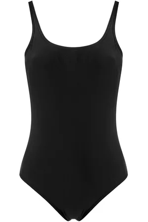 AMIR SLAMA Plain plunging back one-piece