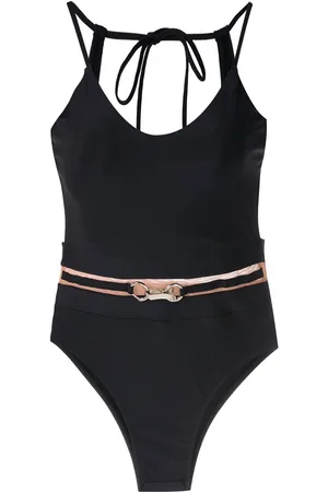AMIR SLAMA Belted open back one piece