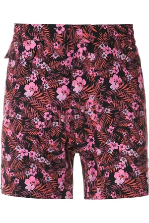 AMIR SLAMA Floral tactel swim shorts