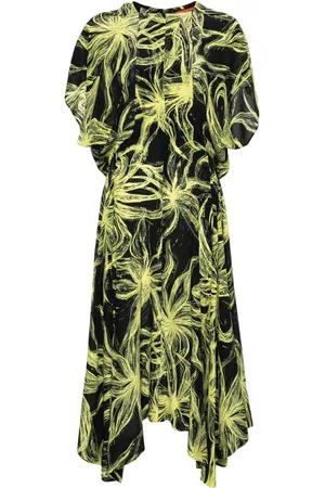 Colville Draped patterned silk dress