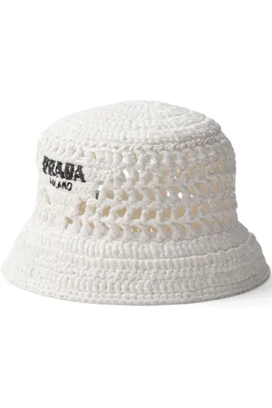 Prada Logo-embroidered interwoven bucket hat