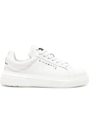 John Richmond Logo-print leather sneakers