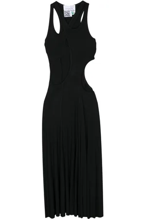Natasha Zinko Cut-out ribbed maxi dress