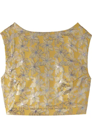 Destree Richard jacquard cropped top