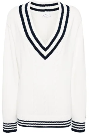 The Upside Louise cable-knit organic cotton sweater
