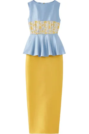 Destree Cy peplum-waist midi dress