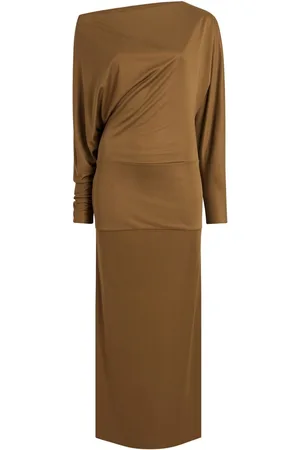 Khaite Junet draped maxi dress