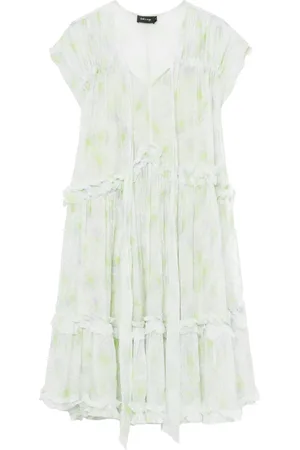 tout a coup Floral-print ruffled mini dress