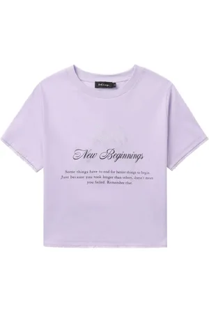tout a coup Slogan-print cotton T-shirt