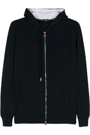 Kiton Cotton zip-up hoodie