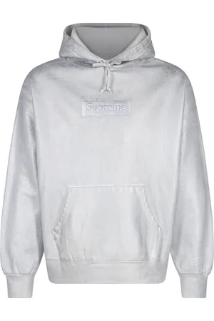 Supreme X MM6 Maison Margiela foil box logo hoodie