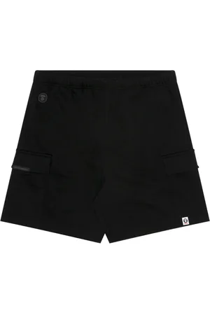 A Bathing Ape Logo-appliquéd track shorts