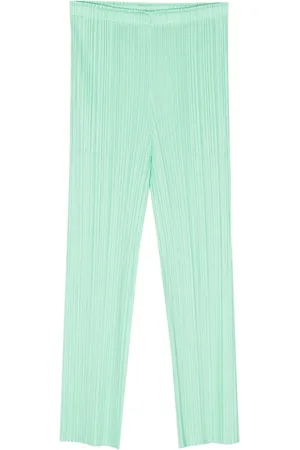 PLEATS PLEASE ISSEY MIYAKE Plissé-effect slim-cut trousers