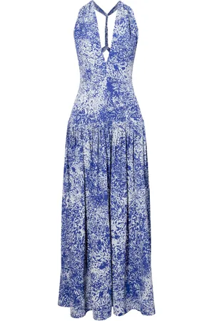Proenza Schouler Abstract-print crepe dress