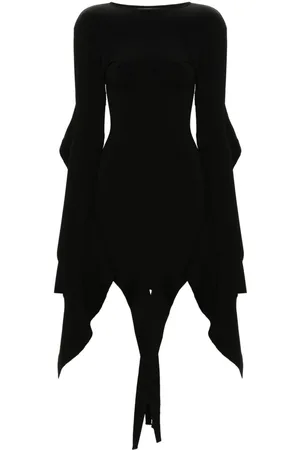 MUGLER Asymmetric mini dress