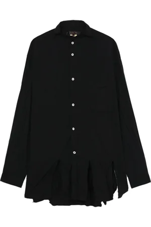 Comme des Garçons Frayed asymmetric-hem shirt
